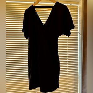 Black, flowy cocktail dress